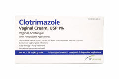Clotrimazole envase frontal mostrando nombre y tamaño 45 g, uso confiable