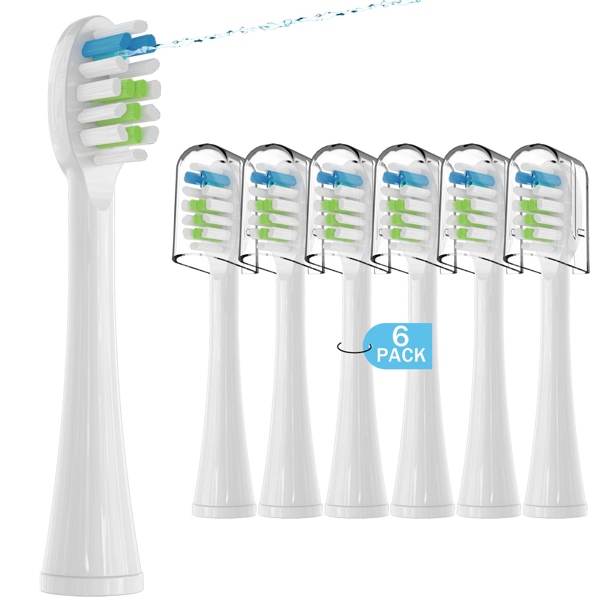 CloudDent cabezal frontal compatible Waterpik Sonic Fusion, encaje seguro