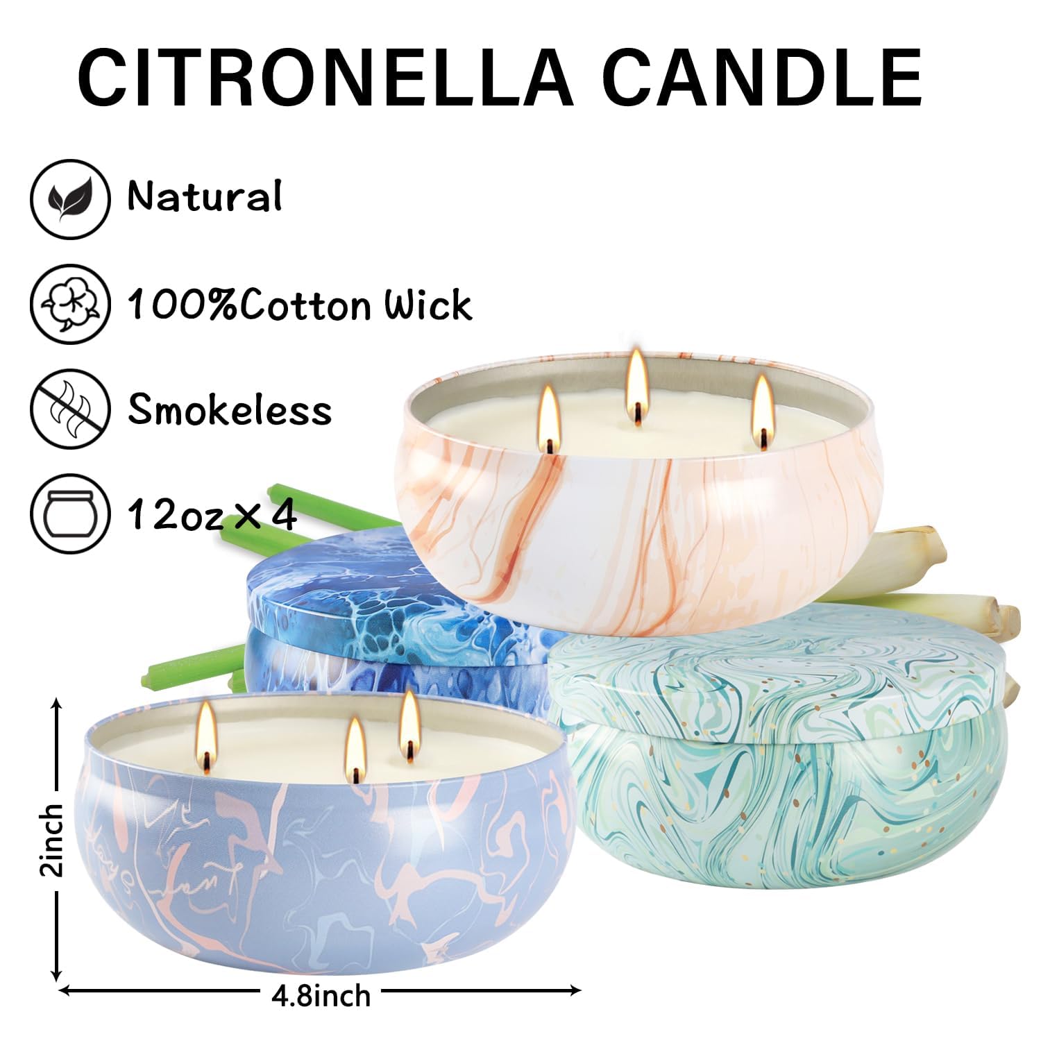 CLTNIKET velas encendidas en patio difunden citronela y crean ambiente seguro