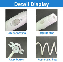 CMOYMVQ instalación del kit en Waterpik demostrando uso inmediato