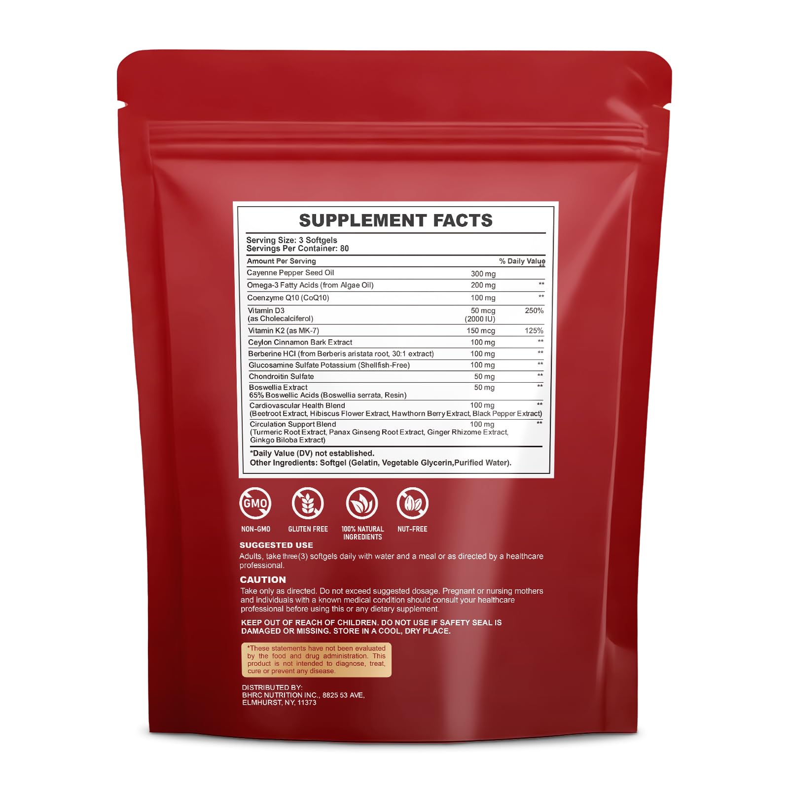 cnchef envase abierto con softgels dispersas resaltando cantidad