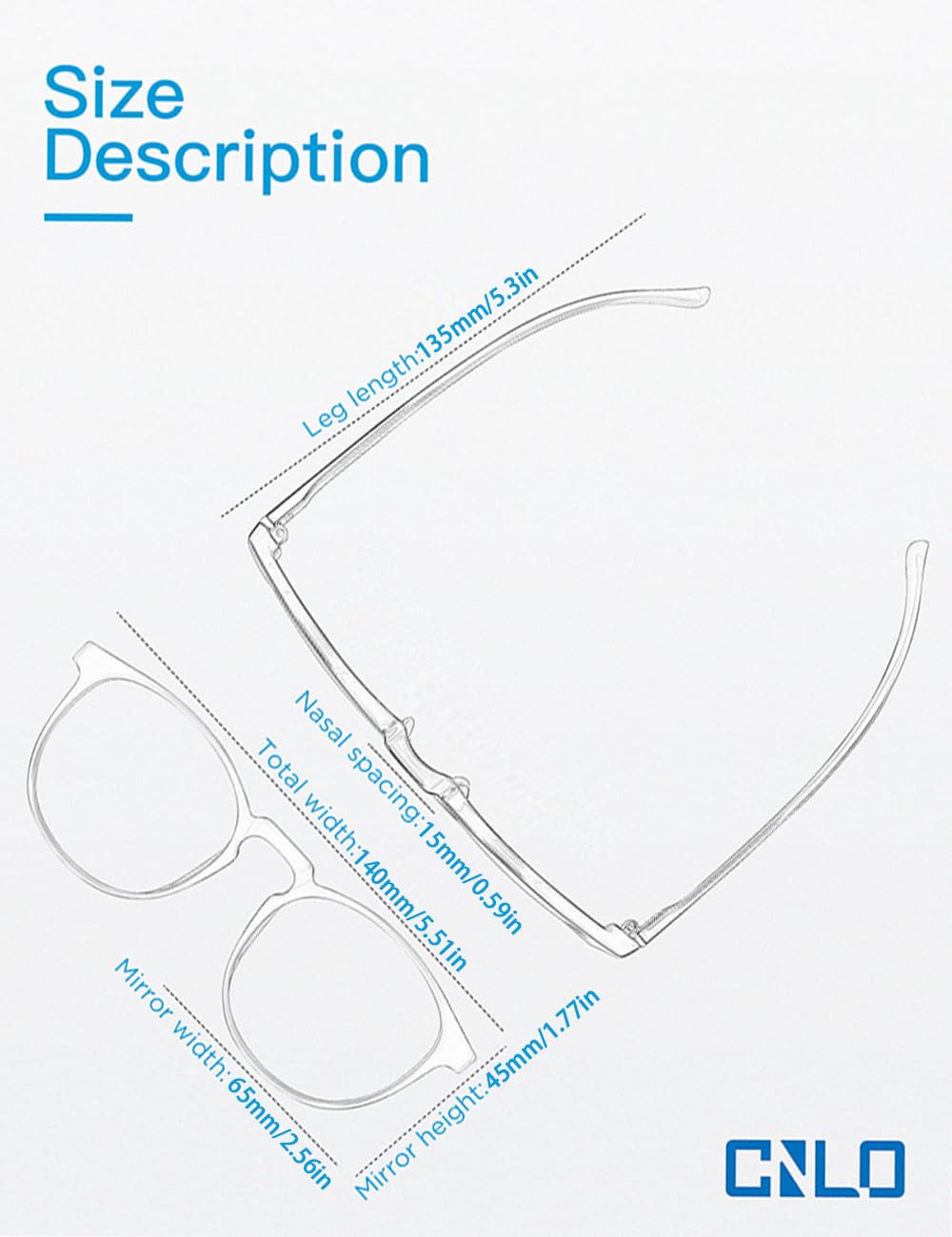 CNLO armazón TR90 flexible resaltando ligereza y durabilidad