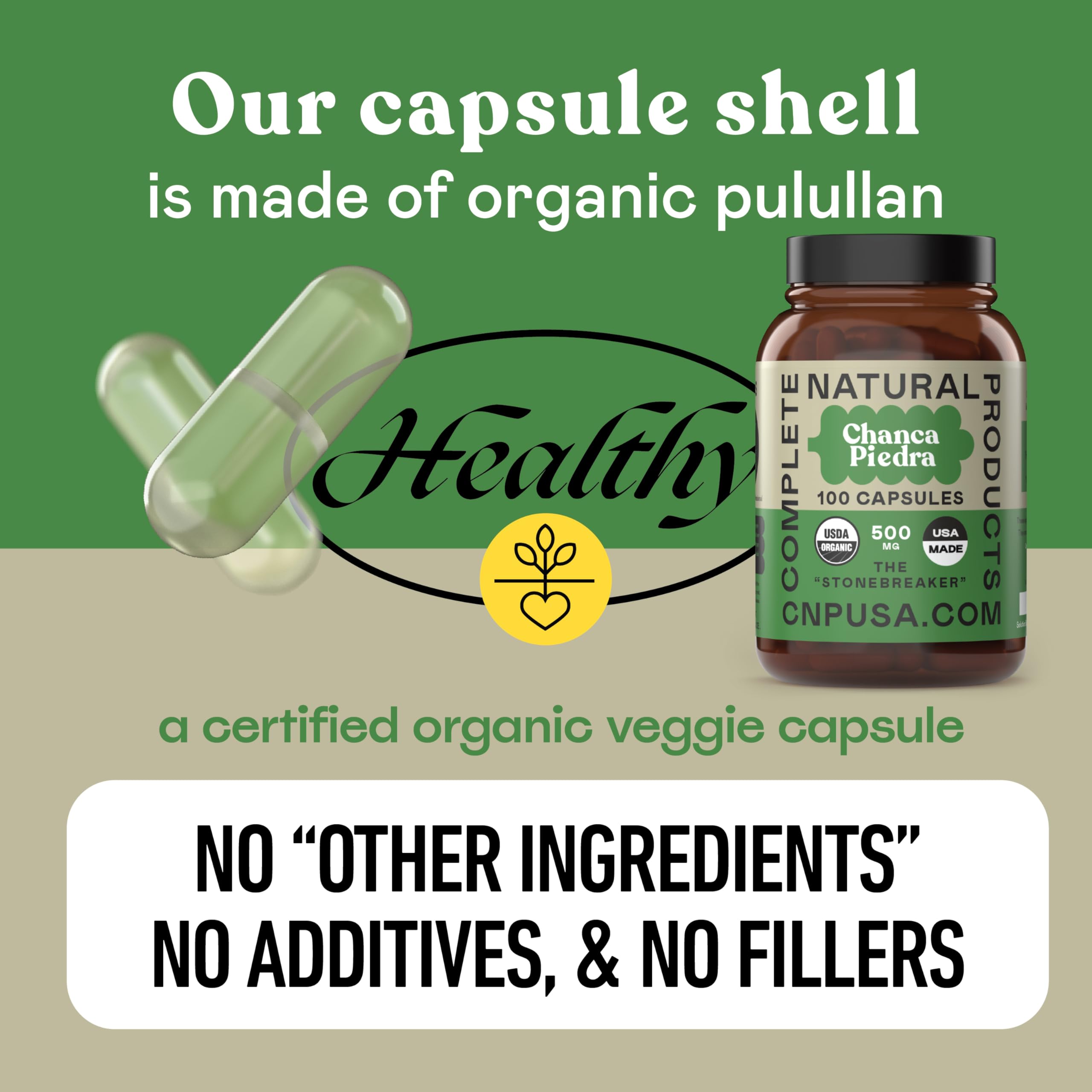 Complete Natural Products cápsulas junto a planificador diario, apoya rutina consistente