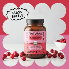 Etiqueta con certificaciones USDA y Non-GMO Complete Natural Products visible