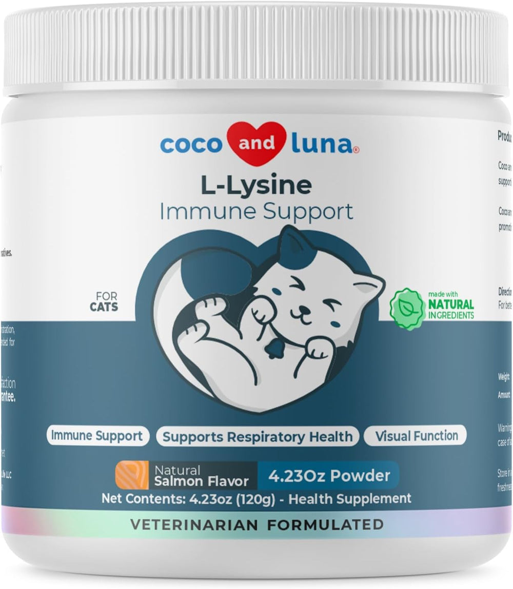 Coco and Luna envase frontal mostrando el nombre y dosis, fácil identificación del producto