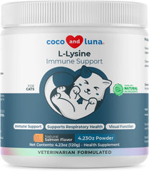 Coco and Luna envase frontal mostrando el nombre y dosis, fácil identificación del producto