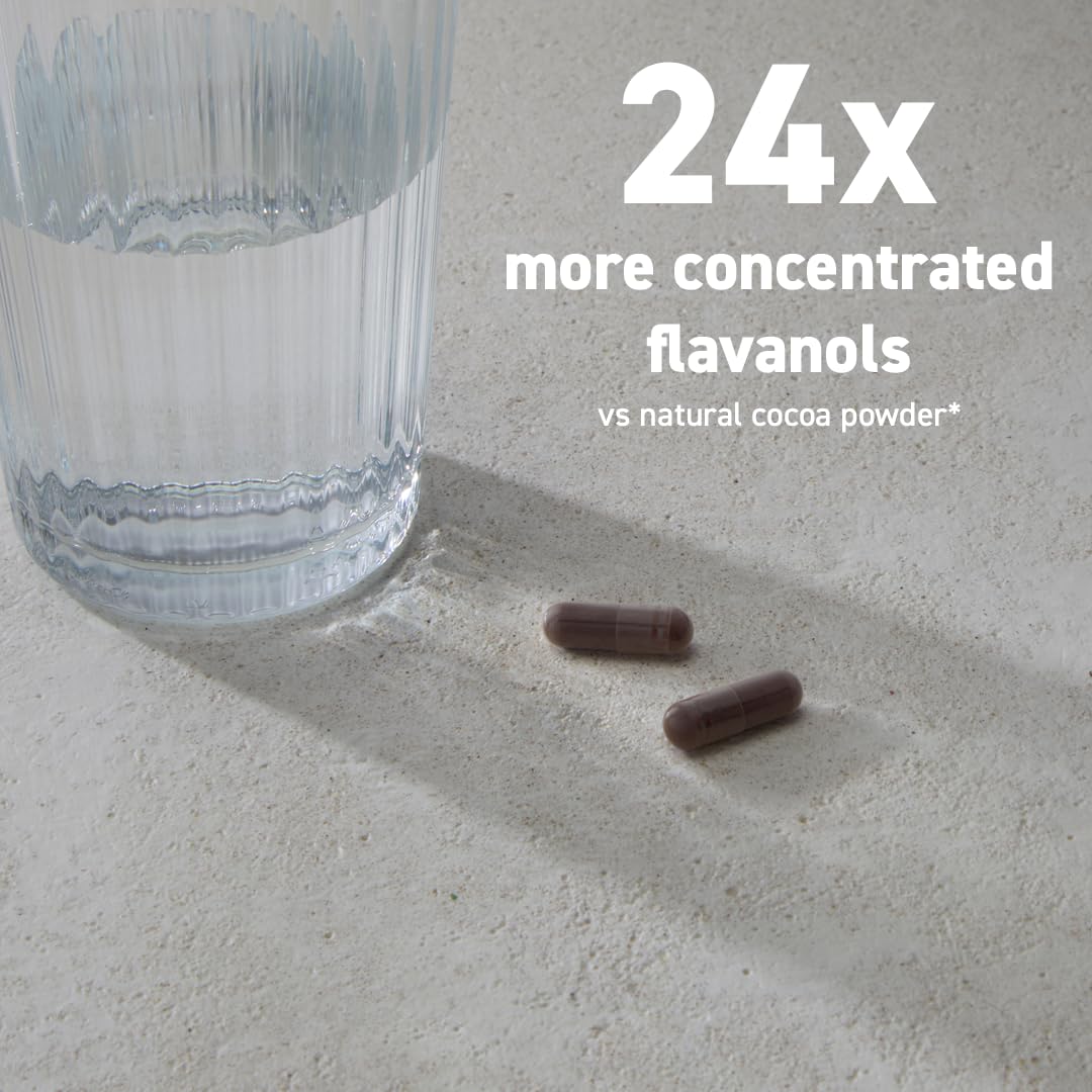 CocoaVia frasco sobre encimera de cocina mostrando uso diario fácil