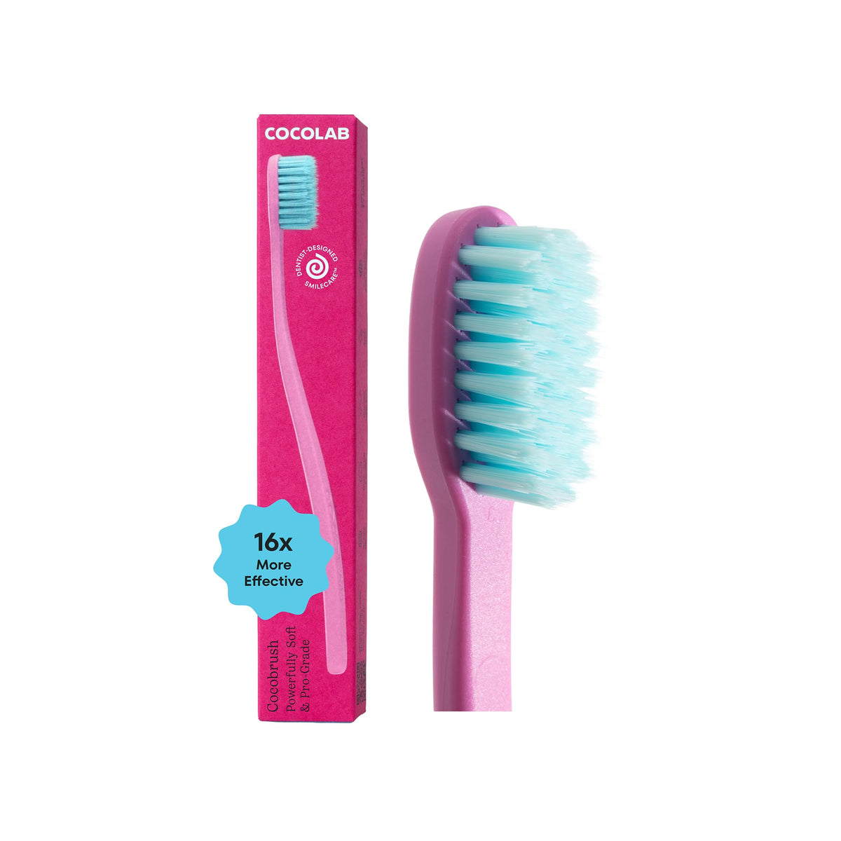 Cocolab Cocobrush frente del empaque mostrando diseño y color Cherry Blossom, ideal para atraer usuarios