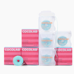 Cocolab Cocofloss empaque frontal mostrando pack de 4 y beneficio de ahorro