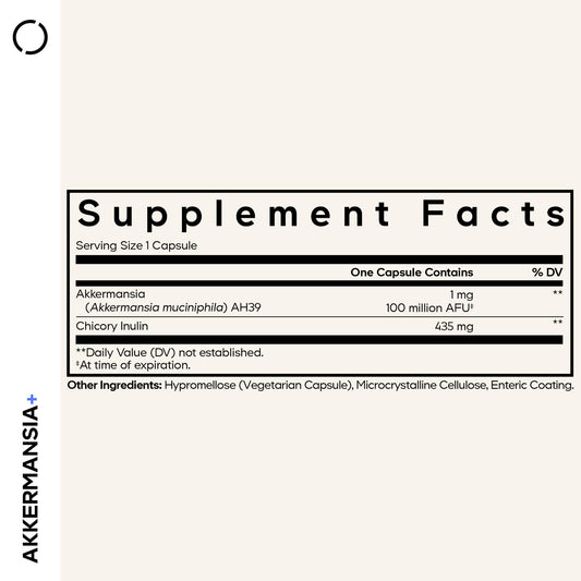 Capsula Codeage Akkermansia Muciniphila primer plano para uso diario