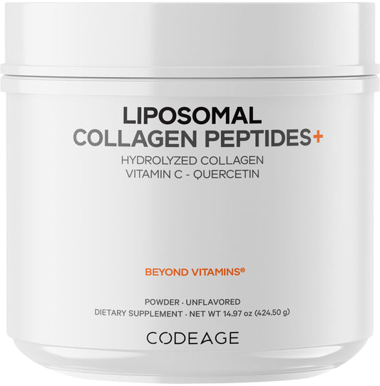 Codeage Colágeno Liposomal, bote de polvo listo para mezclar en cualquier bebida