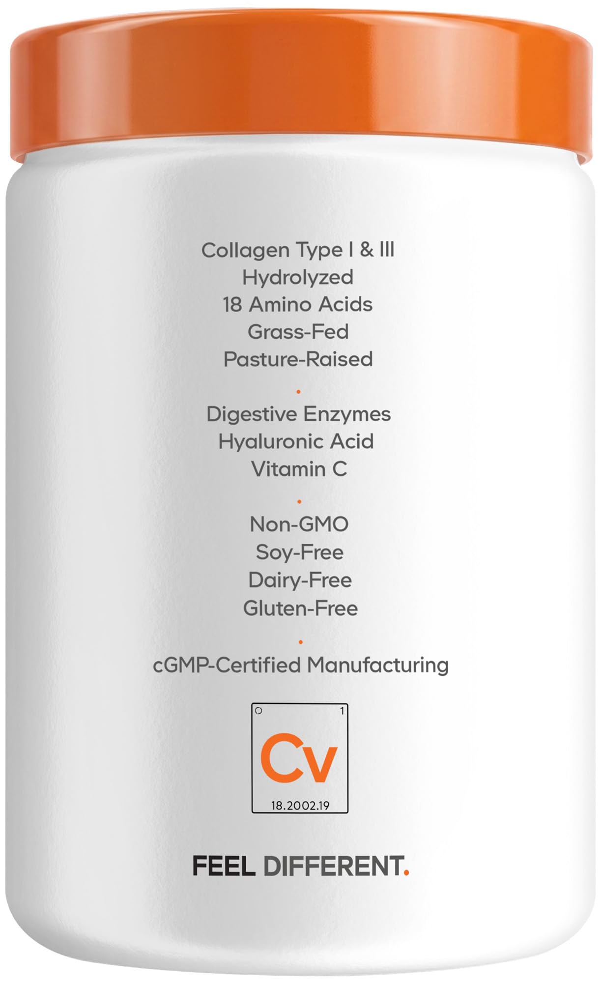 Sello cGMP en el packaging Codeage indicando fabricación en instalaciones certificadas