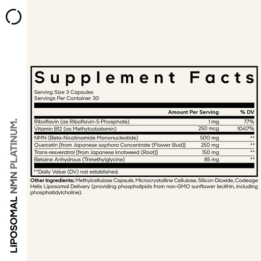 Codeage cápsula abierta con polvo liposomal y vista del contenido