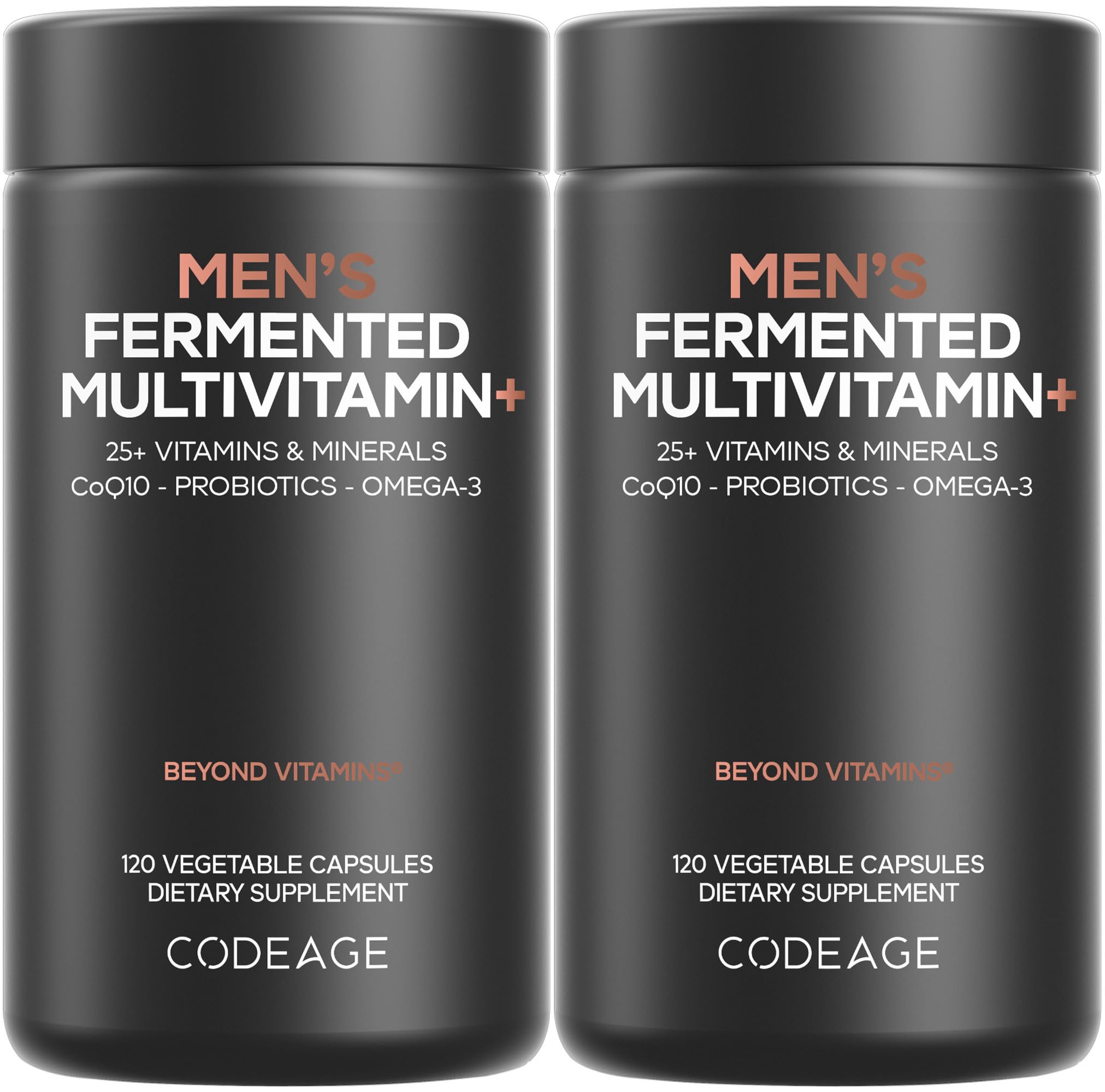 Codeage frasco frontal mostrando el envase y beneficios visibles