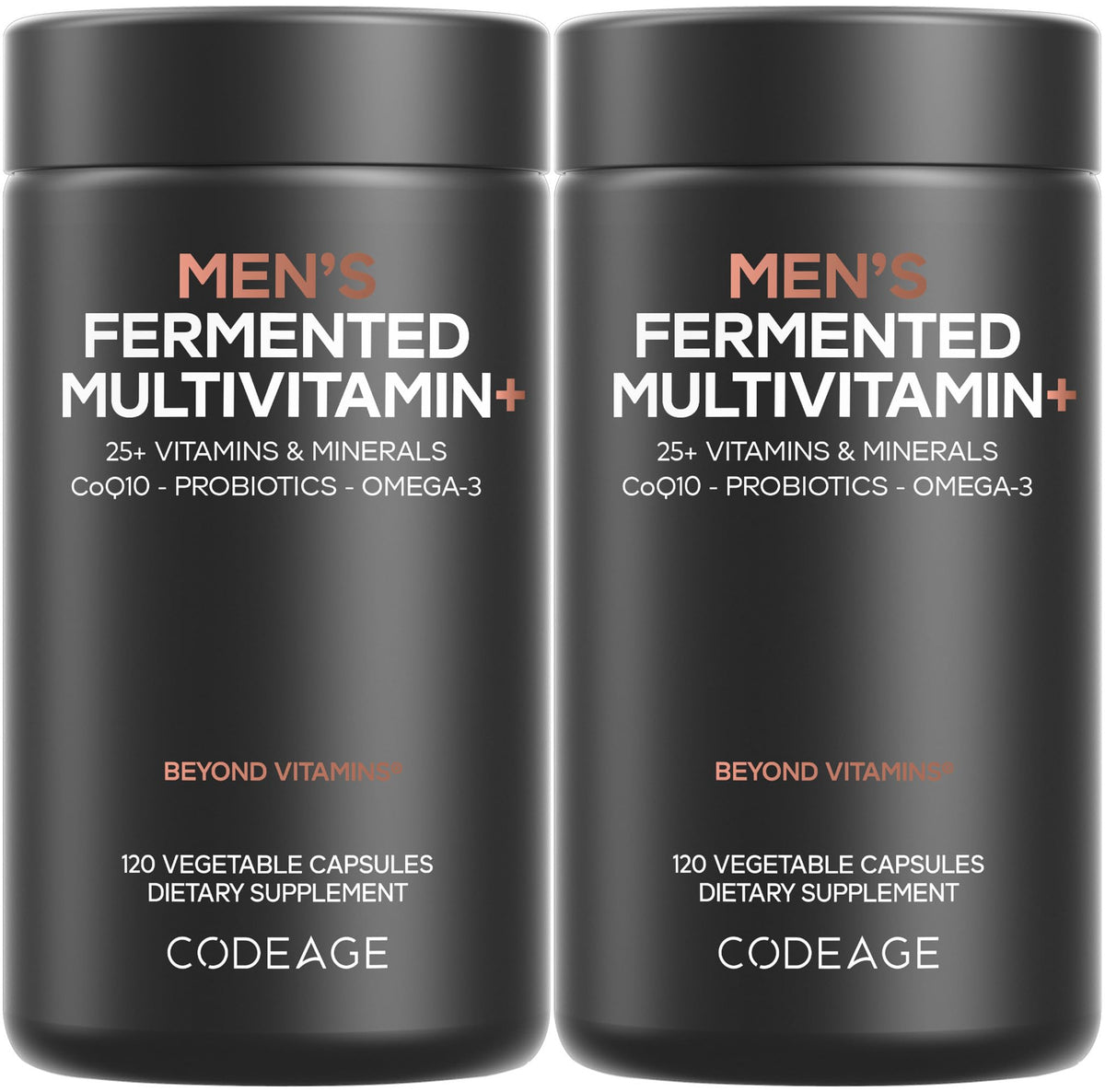 Codeage frasco frontal mostrando el envase y beneficios visibles
