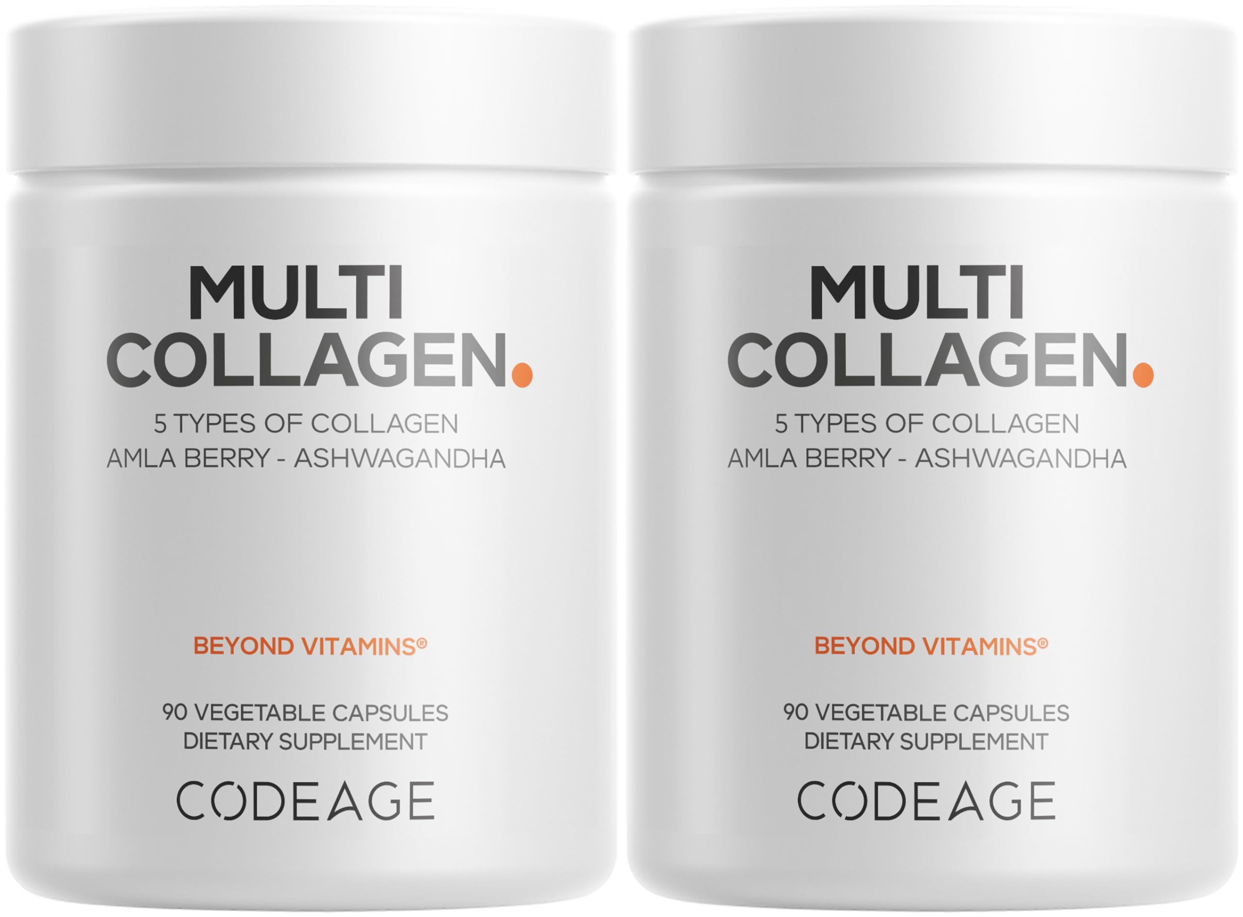 Codeage frente del envase mostrando diseño y dosis fácil