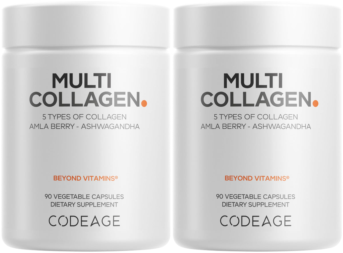 Codeage frente del envase mostrando diseño y dosis fácil