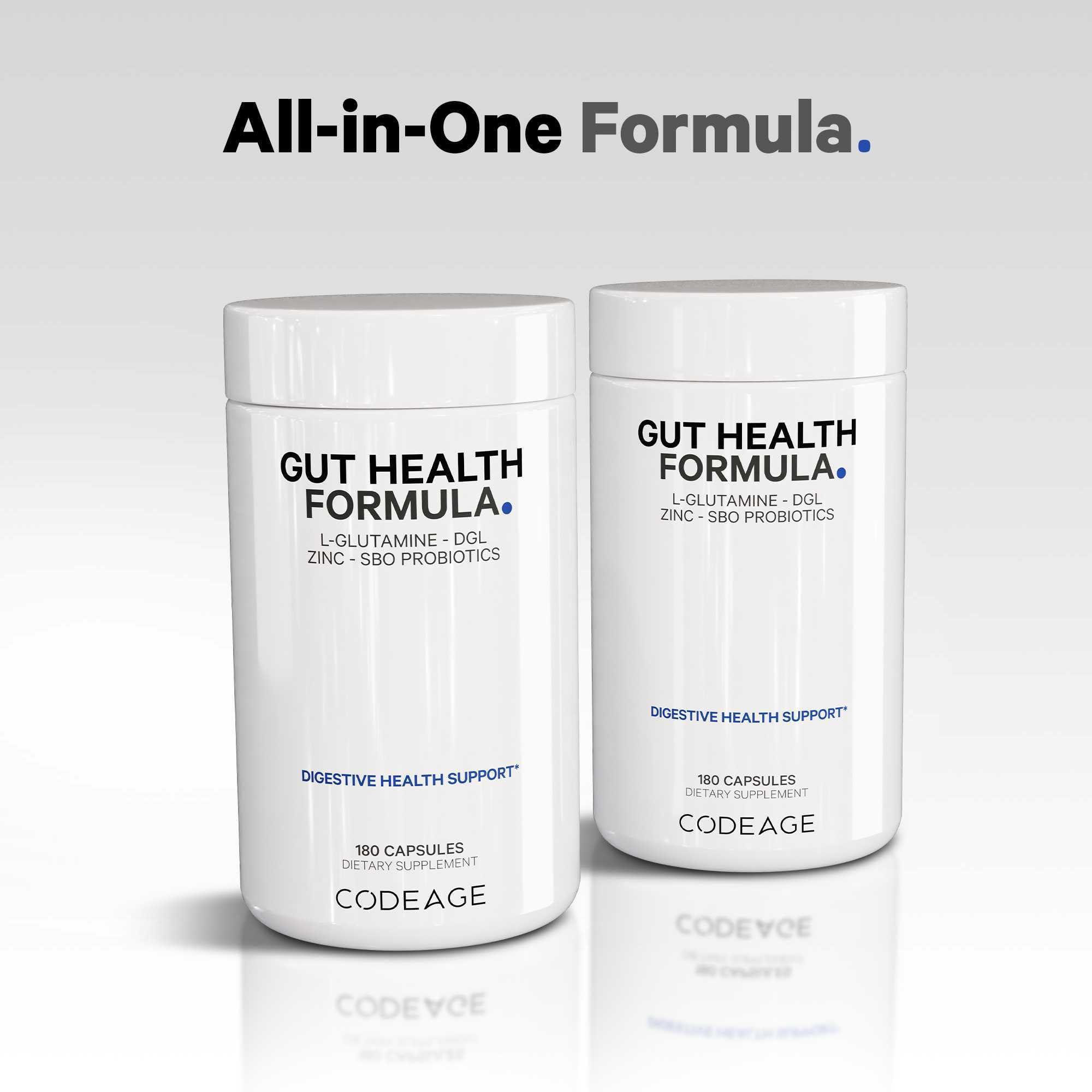 Setas cola de pavo y maitake en Codeage Gut Health.