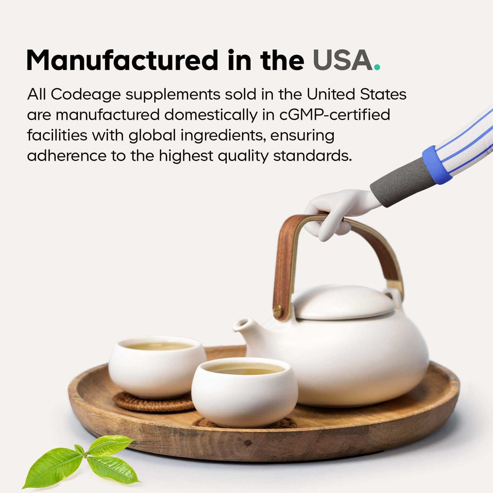 Codeage ingredientes clave: resveratrol, betaina y CoQ10, combinación equilibrada