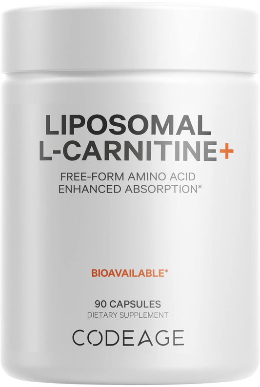 Codeage L-Carnitina liposomales cápsulas para absorción eficiente