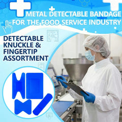 Cohortstar apósito azul en cocina profesional, detectabilidad y seguridad