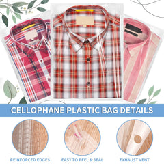 COIDEA bolsa transparente con camiseta doblada mostrando presentación