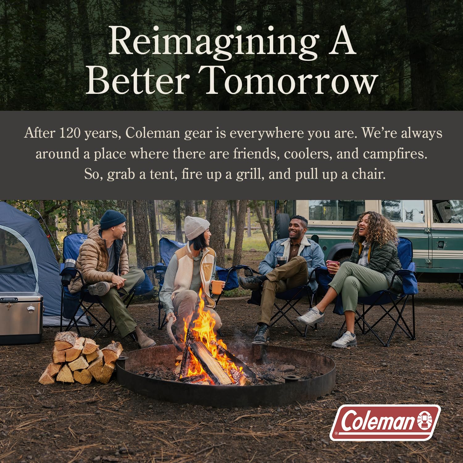 Coleman etiqueta con instrucciones y advertencias legibles para seguridad