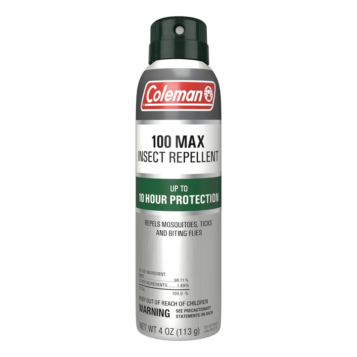 Coleman envase frontal 4 oz mostrando diseño y portabilidad