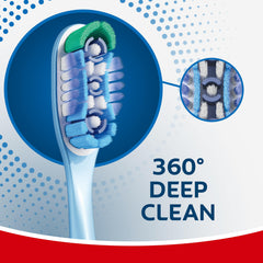 Colgate cerdas multialtura que alcanzan espacios entre dientes y línea gingival