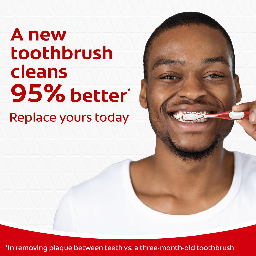 Colgate comparación de tamaño para valorar escala y cobertura del cabezal