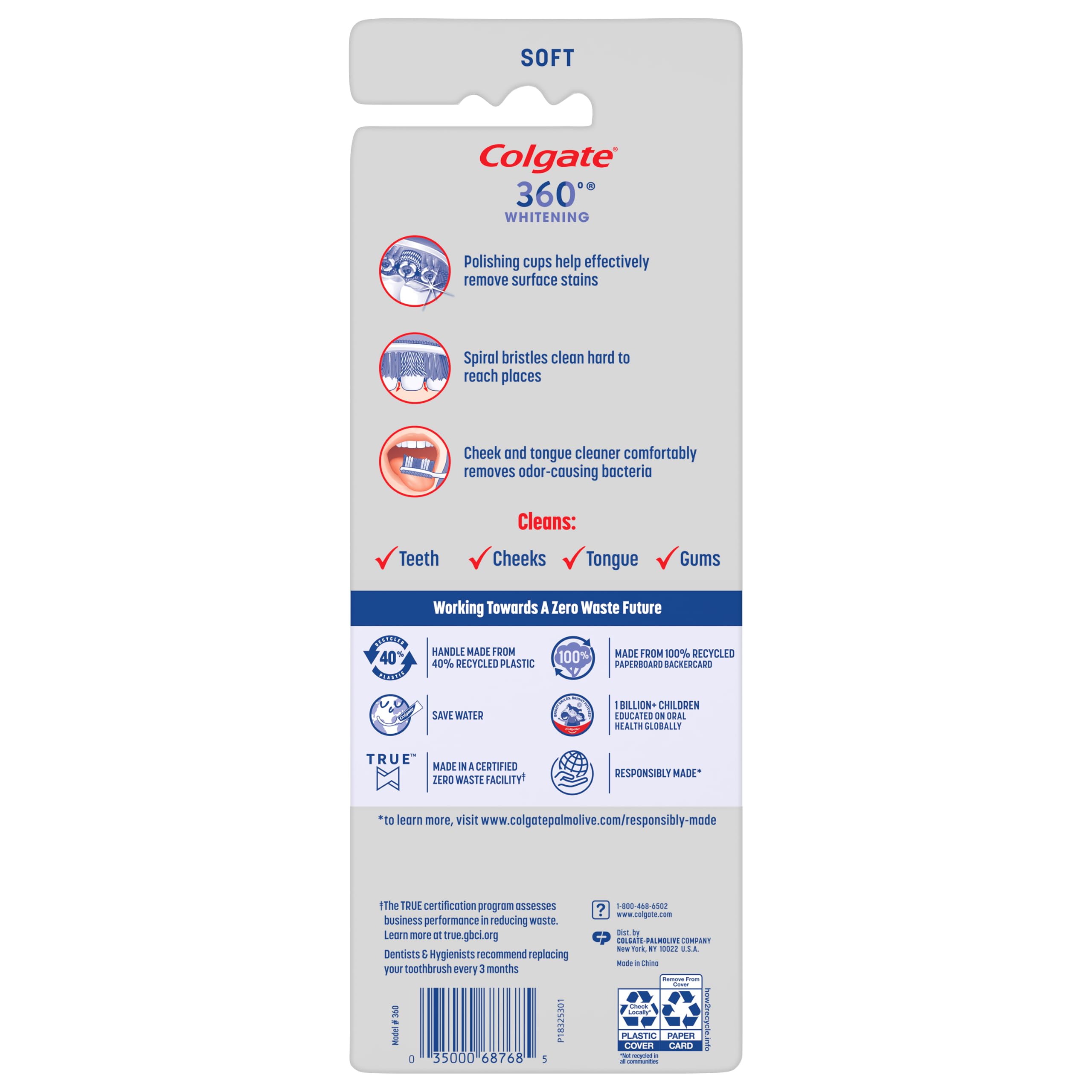 Colgate 360 copas pulidoras eliminan manchas superficiales eficazmente