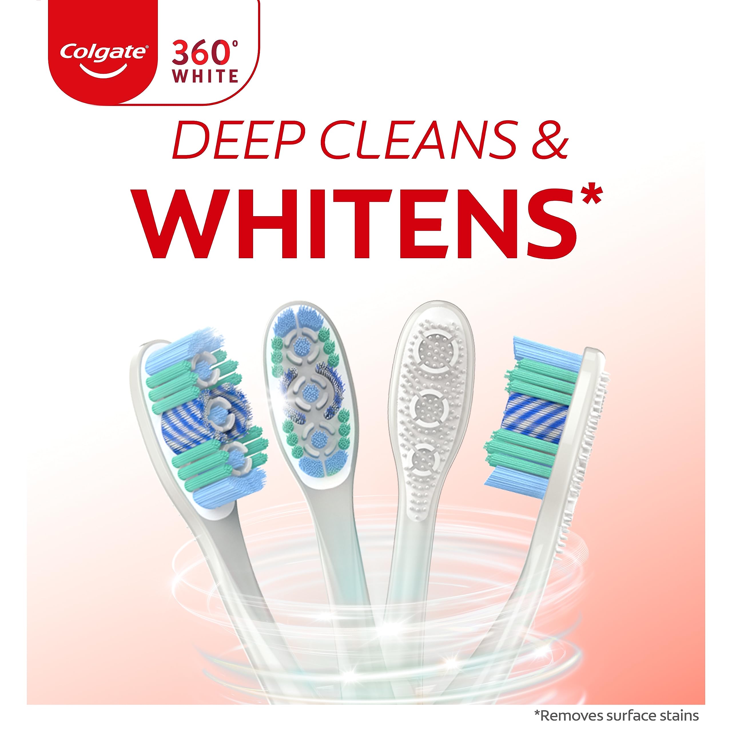 Colgate 360 detalle de cerdas suaves que pulen y respetan encías