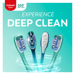 Colgate 360 primer plano de cerdas suaves para limpieza eficaz y delicada