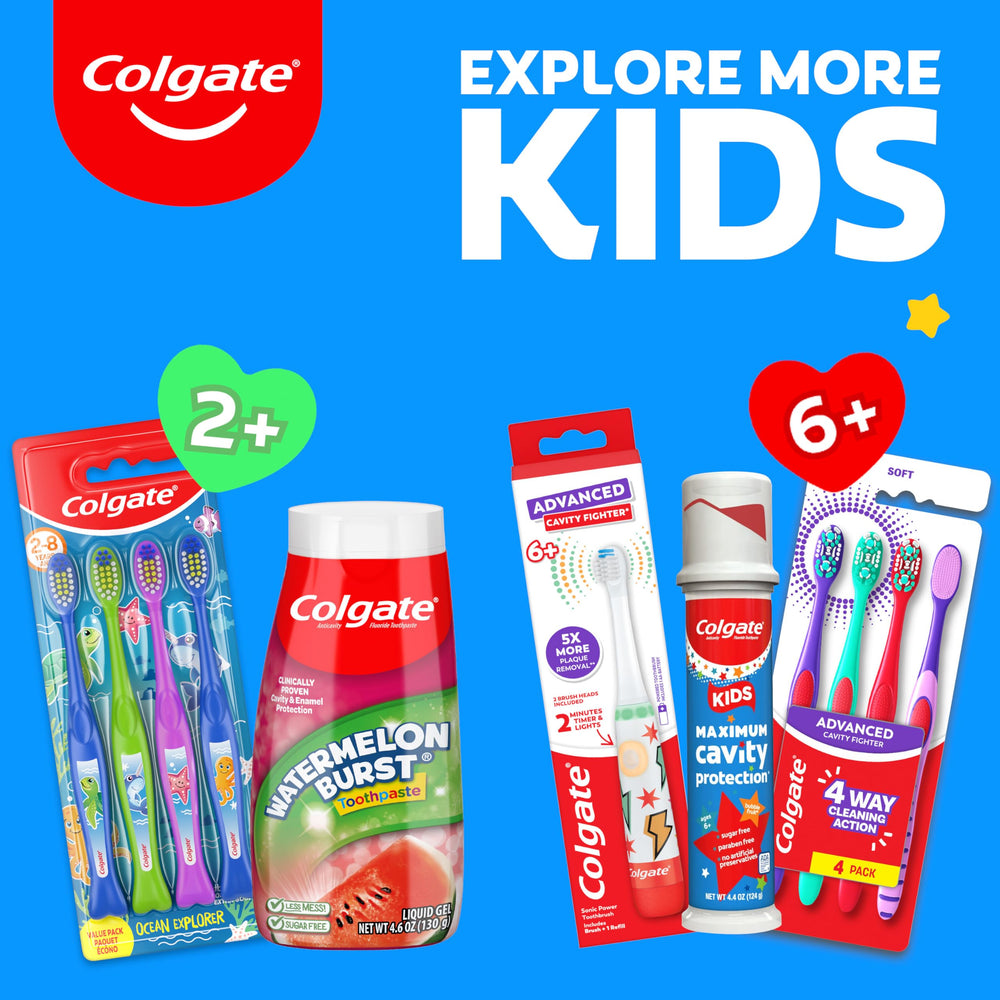 Colgate producto en baño infantil ambiente atractivo y limpio