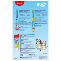 Colgate Bluey niño cepillándose promoviendo hábito saludable