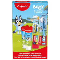 Colgate Bluey paquete frontal atractivo para motivar cepillado
