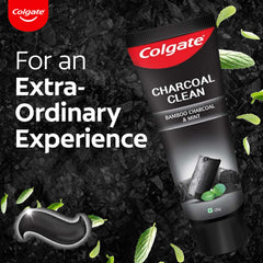 Textura en gel negro de Colgate Charcoal Clean destacando dispersión fácil