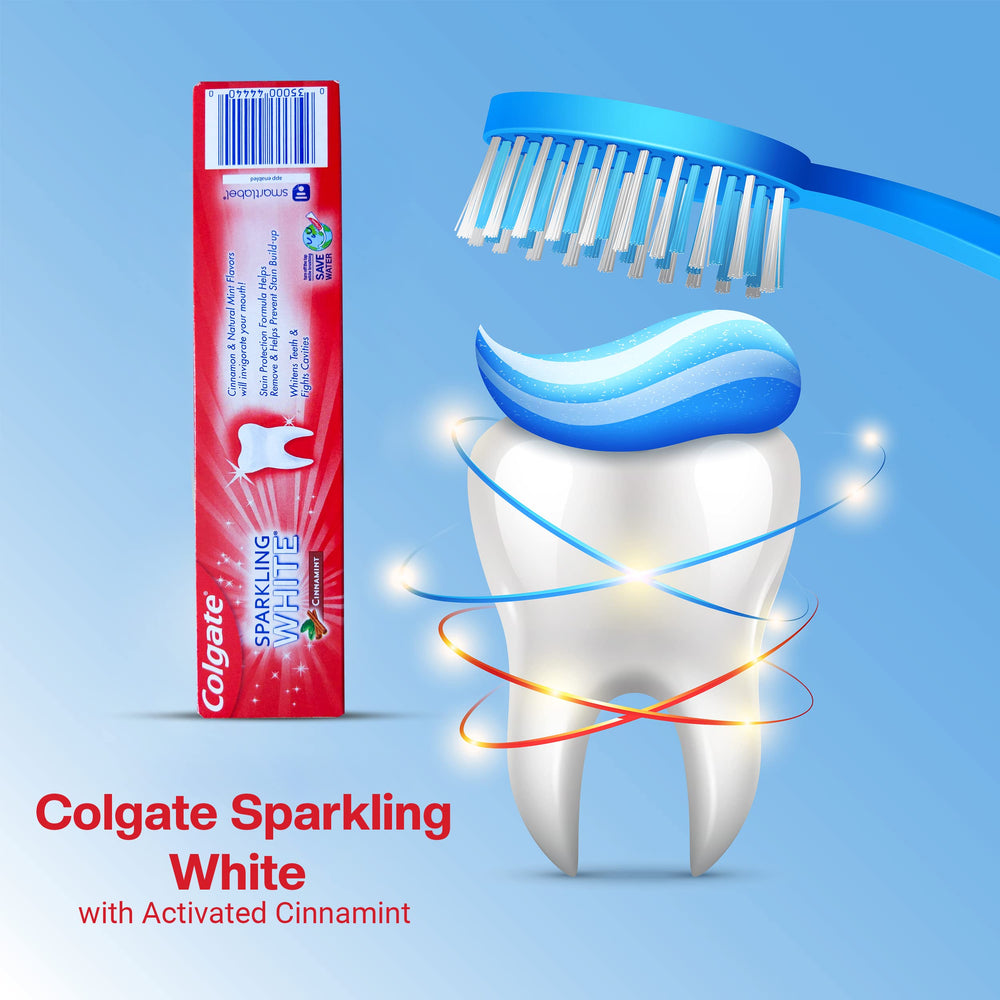 Colgate Cinnamint comparación de tamaño del tubo ideal para viajes y hogar