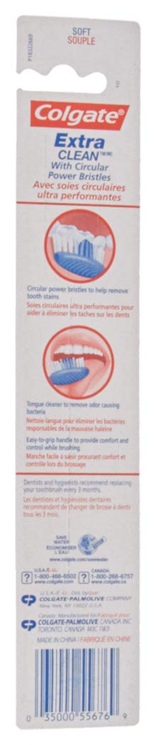 Colgate primer plano de cerdas y cabezal ovalado para limpieza precisa