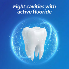 Colgate etiqueta con ingredientes y sello ADA para confianza y transparencia