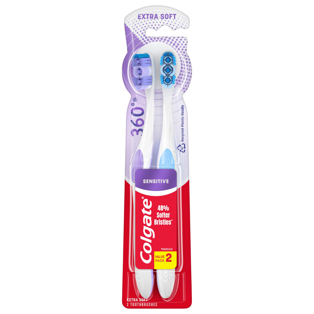Colgate cepillo empacado frontal mostrando pack doble y protección