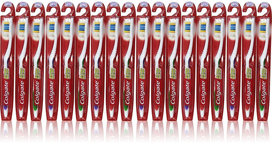 Colgate cepillo frontal mostrando cerdas y limpieza precisa