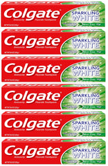 Colgate empaque frontal pack de 6 que muestra tamaño y presentación, frescura asegurada