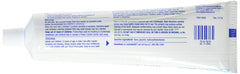 Colgate Gel-Kam textura del gel extruido desde el tubo demostrando aplicación precisa