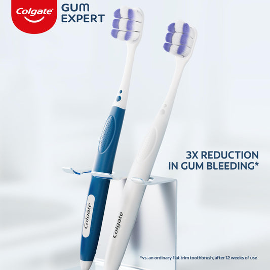Colgate detalle de la cabeza con cerdas extra suaves para limpieza suave