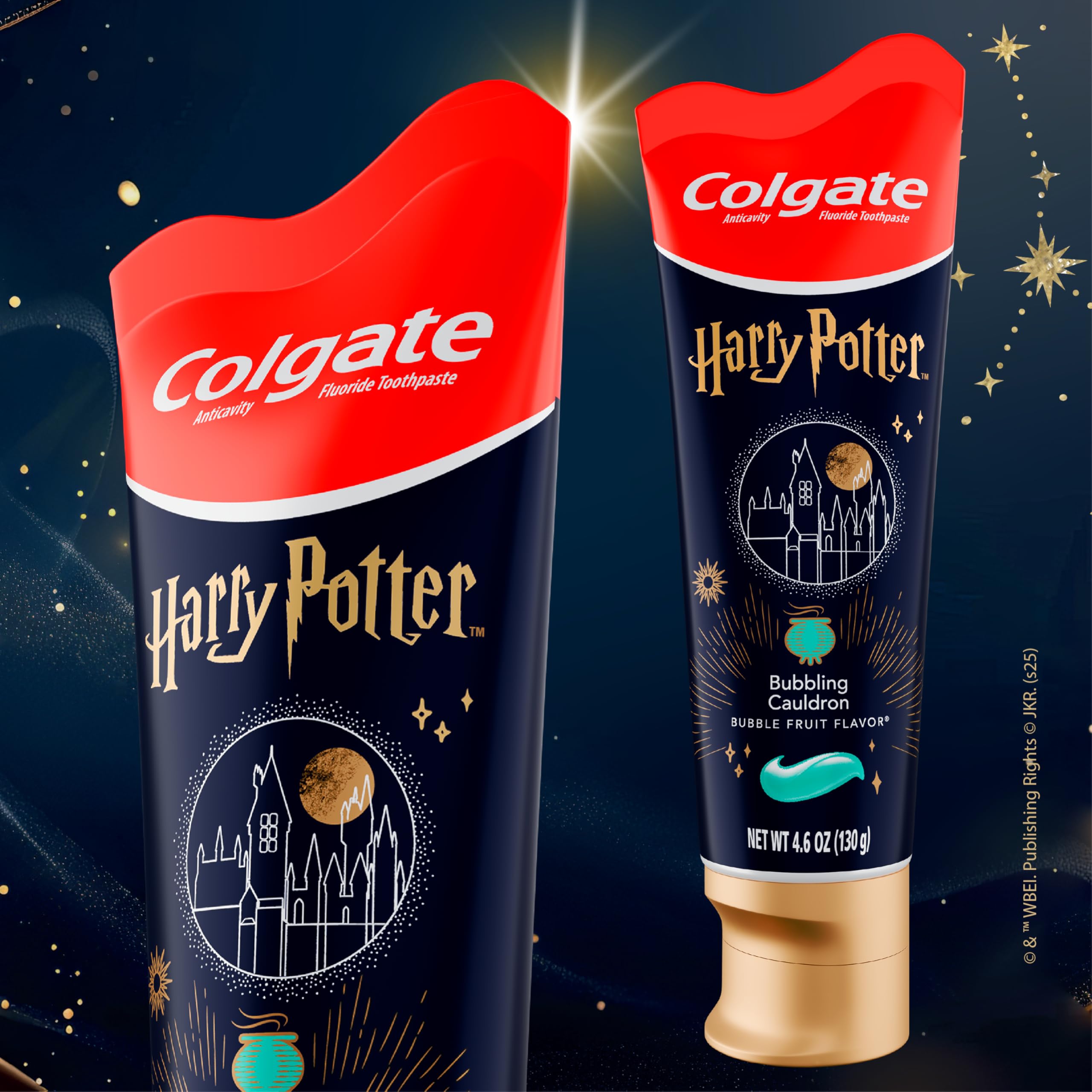 Colgate Harry Potter etiqueta de ingredientes facilita lectura y confianza