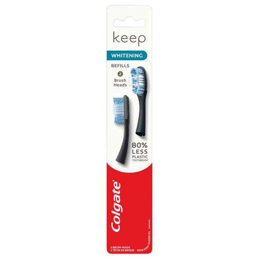 Colgate Keep vista frontal del cabezal muestra diseño eficaz