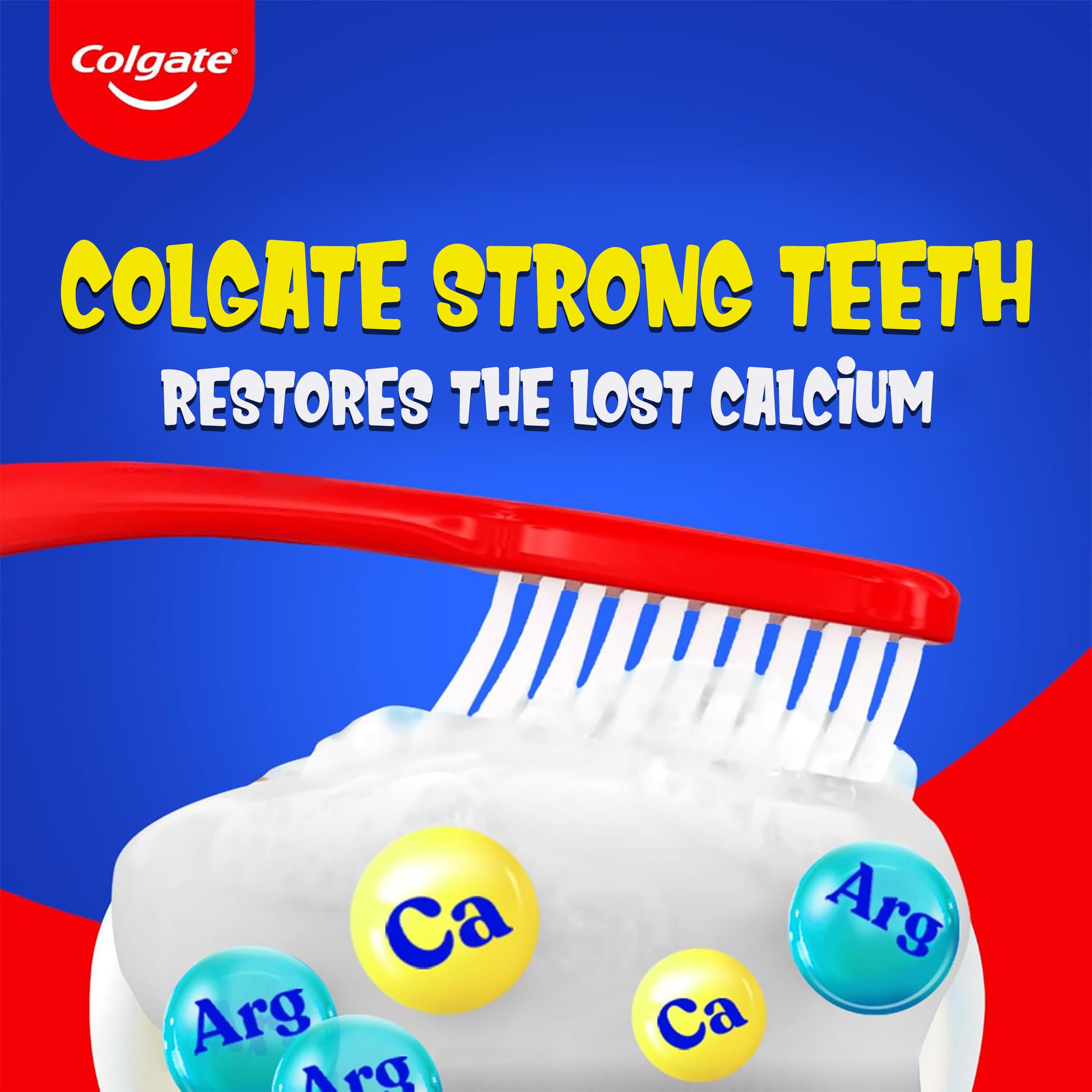 Colgate reverso del empaque mostrando lista de ingredientes clara