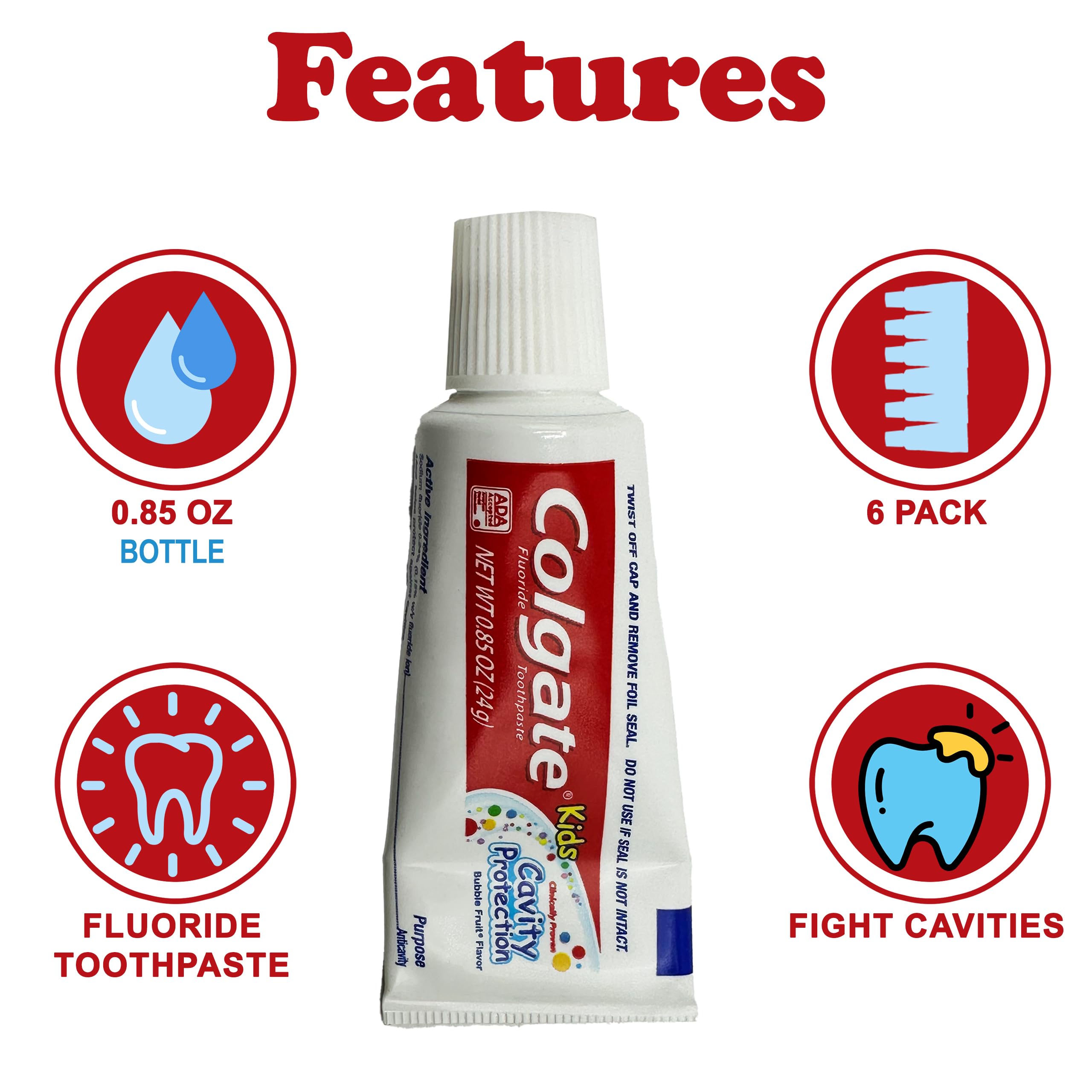Colgate primer plano del tubo mostrando textura y color del gel