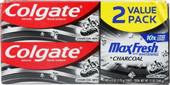 Colgate Max Fresh tubo abierto con pasta visible para aplicación fácil